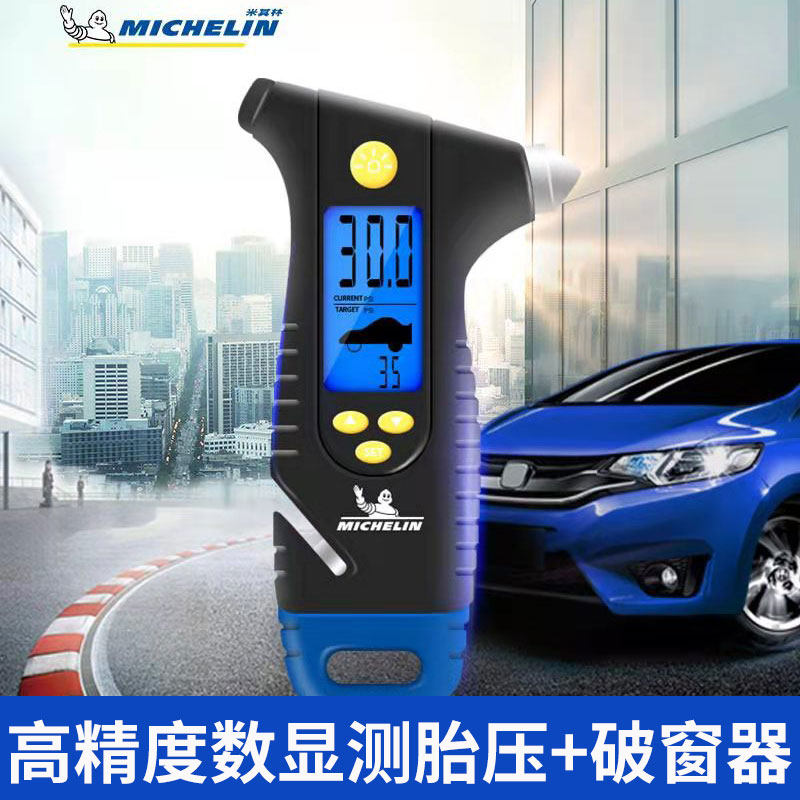 Michelin Tire Pressure Gauge Pneumatic Tire High Precision Pressure Gauge Air Car Digital Display Pressure Monitor