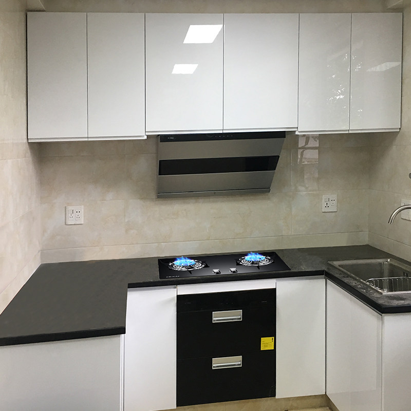 Kitchen overall cabinet door custom solid wood multi-layer paint cabinet door custom white matte piano paint board Wardrobe door panel