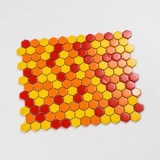 Красочная маленькая шестиугональная керамическая мозаичная ванная балкона туалет, дверная дверная плитка для дверной плитки.