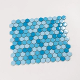 Красочная маленькая шестиугональная керамическая мозаичная ванная балкона туалет, дверная дверная плитка для дверной плитки.