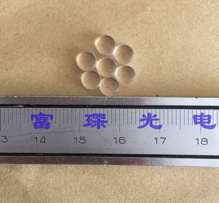 K9 flat convex lens diameter 12mm focal length = 40mm uncoated