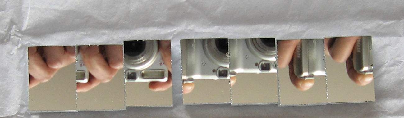 Rectangular flat recessed mirror 10 * 14 * 3mm * F=28mm F=28mm