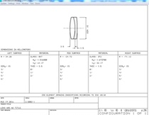 Double glued lens D=15mm F=55mm