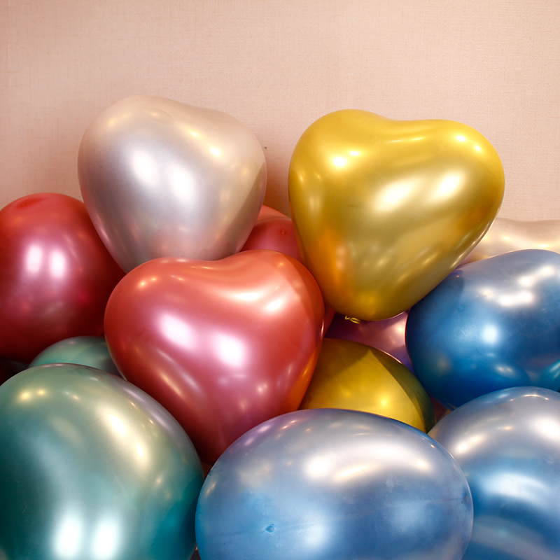 Wedding metallic balloon love romantic wedding wedding supplies wedding room decoration bedroom room scene layout