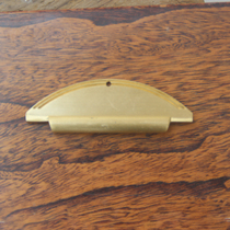 New Chinese mahogany furniture handle New semicircular moon-shaped cabinet door handle Imported solid wood furniture door handle