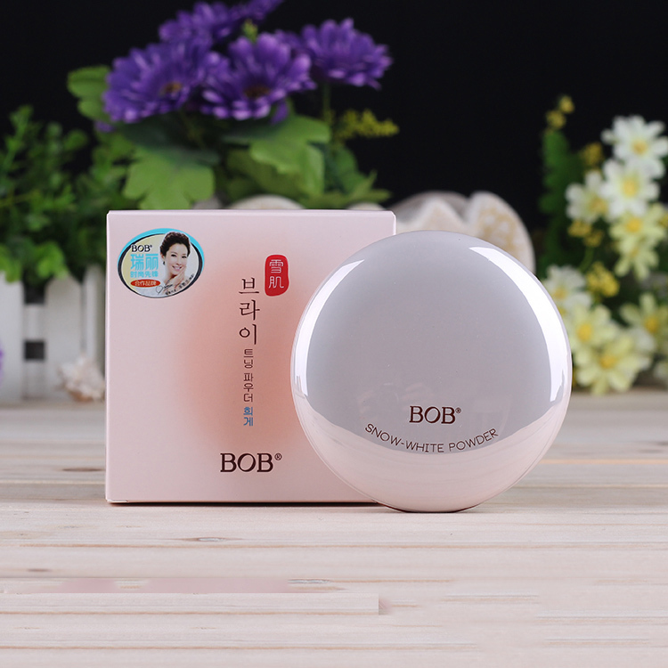 BOB tuyết cơ làm sáng bột bánh kem dưỡng ẩm che khuyết điểm sửa chữa năng lực trang điểm kiểm soát dầu trang điểm nude da nền trang điểm tinh tế - Bột nén phấn kiềm dầu