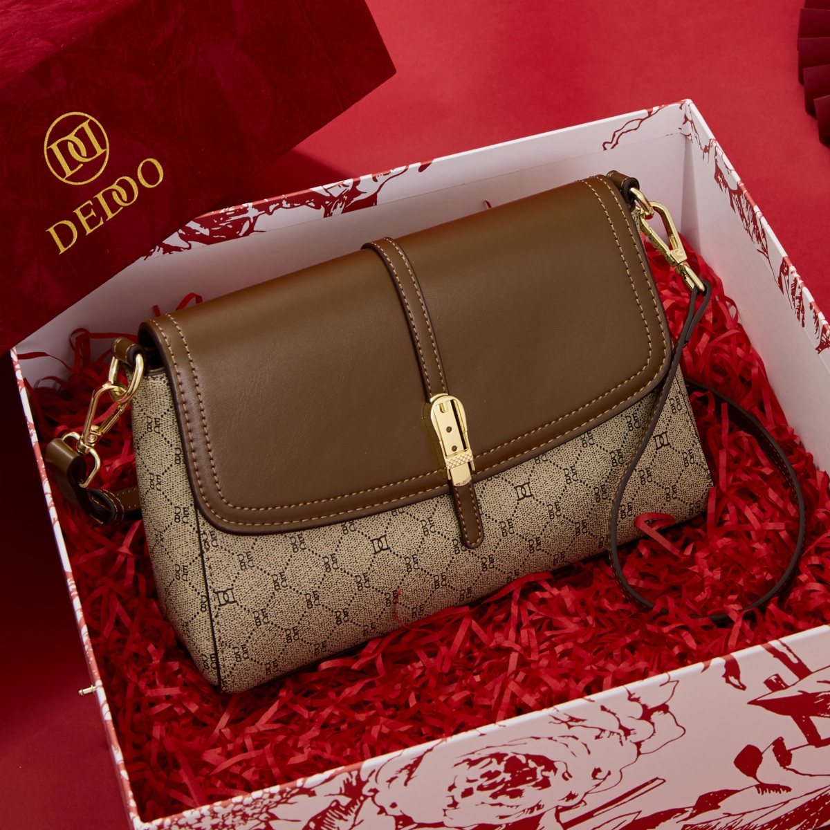 【Теплая складная сумка на день рождения】 Сумка на день рождения для подарка свекрови практичная женская сумка для мамы среднего возраста большой емкости, маленькая сумка-мессенджер