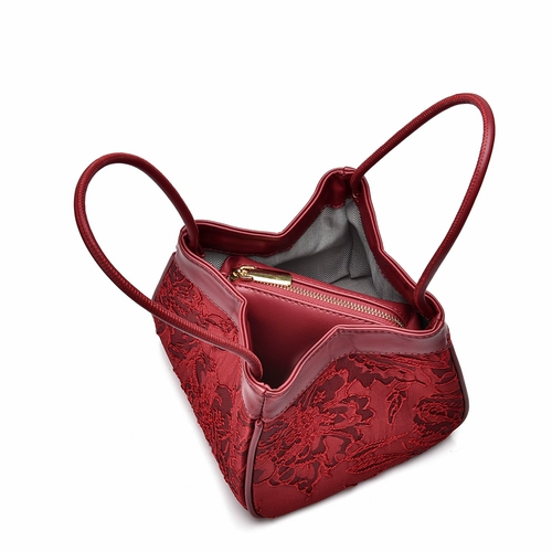 Красная сумка с петлей на руку для невесты, сумка на одно плечо, изысканный стиль, китайский стиль