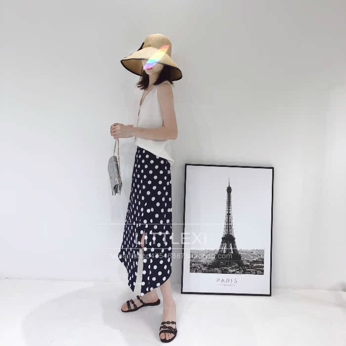 Littlexi làm mới khí chất retro điểm mở váy - Váy mẫu chân váy đẹp 2020