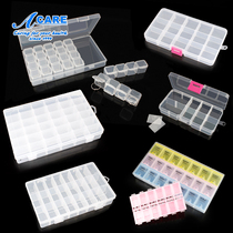  Transparent multi-grid removable medicine box Storage box Storage box Finishing box Jewelry hardware accessories tools portable sub-packaging