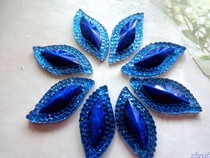 Handmade DIY Materials Clothing Accessories L Blue S-shaped Hand-stitched Flat Bottom Drilled Clothes Drill 10x23 Mm