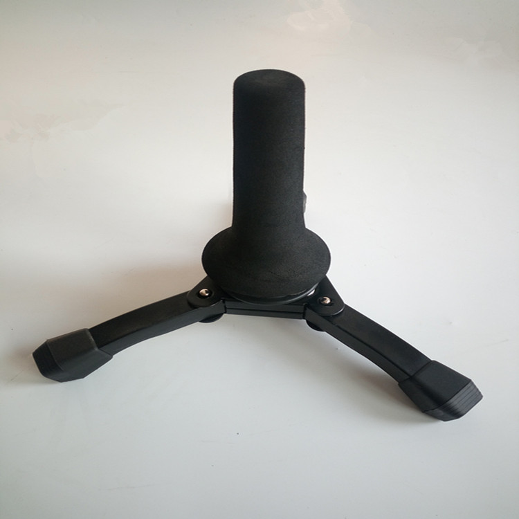 Straight saxophone clarinet bracket flute bracket black tube thick folding portable vertical base