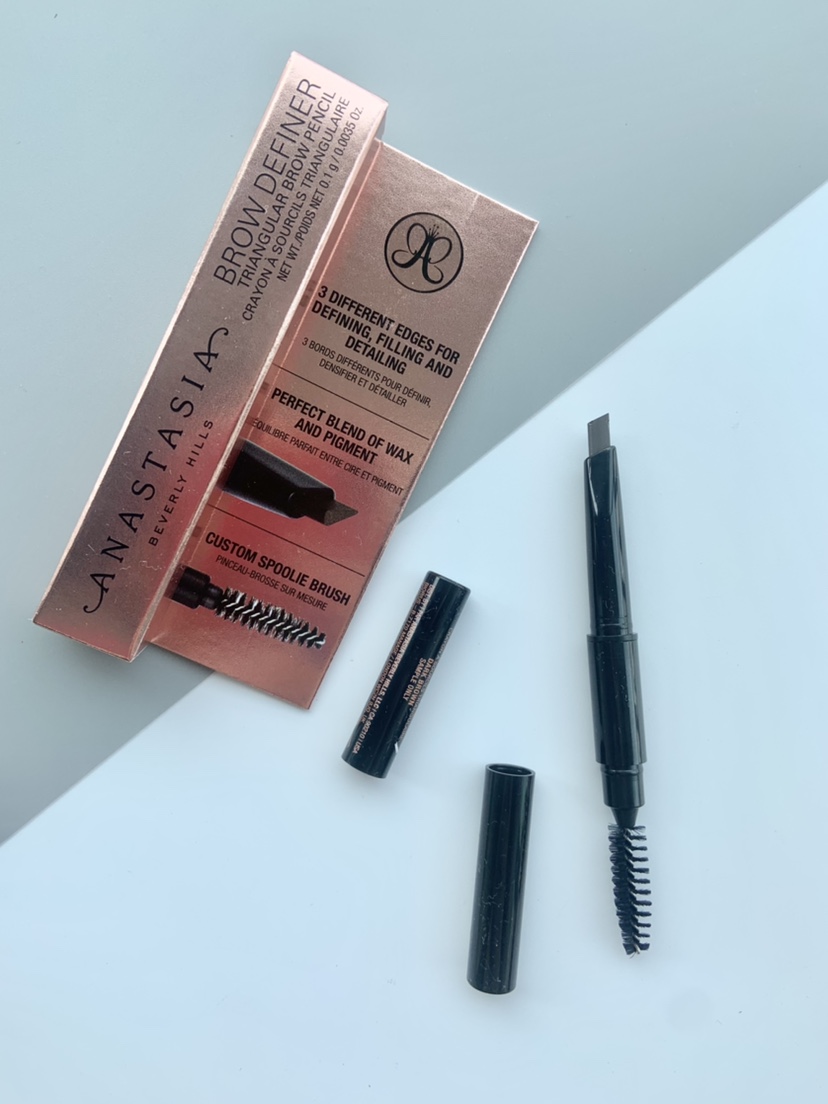 American Anastasia double-headed machete eyebrow pencil waterproof durable non-marking smudged eyebrow brush 0 1g small sample