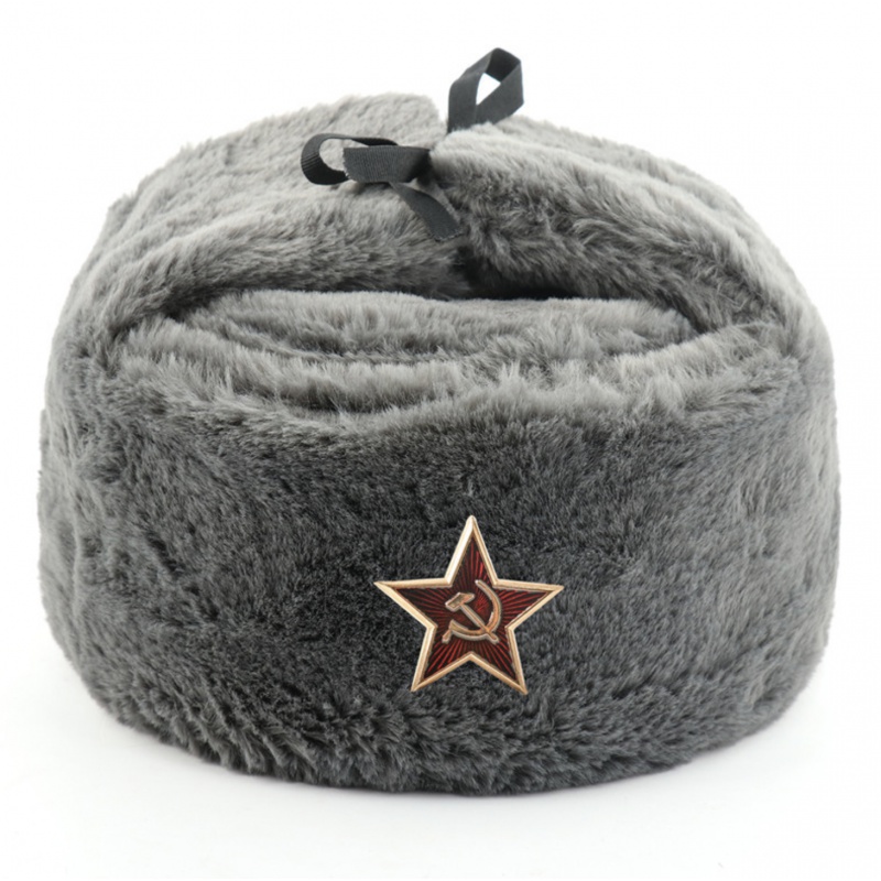 Winter Soviet Lei Feng Hat for men and women to keep warm cotton hat outdoor cold northeast thickening and plus velvet Ushanka