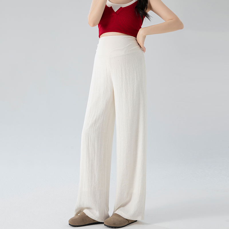 Maternity Pants for Pregnant Women, 2026 Summer New Style, Breathable, Loose Fit, Versatile, Slimming, Cotton and Linen, No Belly Support, Casual Pants for Summer