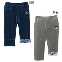 Chinas new 7 fold mikihouse Japan black bear velvet flanging trousers 63-3203-612