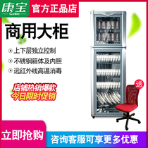 Kangbao RTP350D-5 double door high temperature disinfection cabinet disinfection cupboard hotel kitchen commercial large capacity