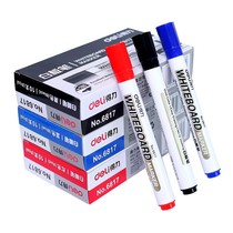 Del Whiteboard pen erasable black water-based blackboard pen painter childrens liquid chalk 10 pack