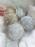 Брендовая высококачественная сферическая сумка через плечо, небольшая сумка со стразами, сумка для еды, популярно в интернете