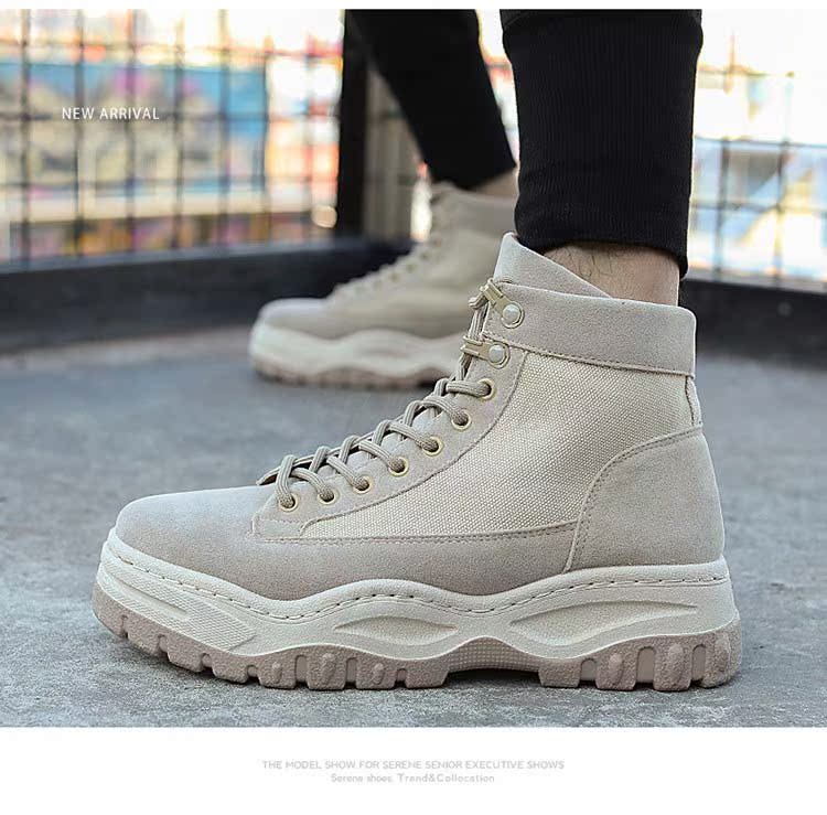 Giày nam tăng cao giúp giày Martin vô hình tăng 10cm8cm Xu hướng tăng dụng cụ giày thường sneaker nam