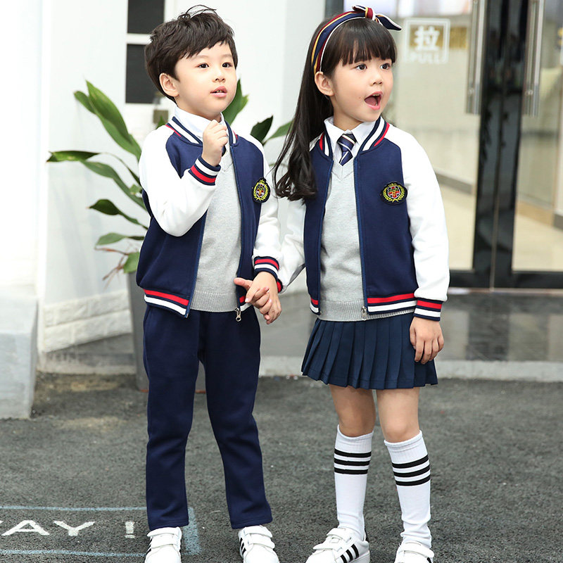 Kindergarten uniforms school uniform suits primary school students autumn and winter class uniforms boys and girls class uniforms sports uniforms baseball uniforms