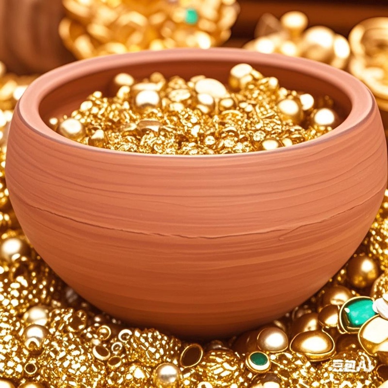 【Fortune-Attracting Treasure Bowl】Handmade Red Clay Pot for Living Room Entrance Decoration, Housewarming Gift, Bowl-Shaped Clay Pot Without Holes