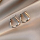 British Dura Walk Elegant Gold Earrings for Women, Plain Hoop Ear Clips, 2025 Hot-Selling Earrings, Ear Hoops, Ear Studs, Ear Accessories