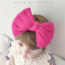 Korean baby fontanelle hair belt cute bow female baby princess hair accessories newborn baby full moon 100 days