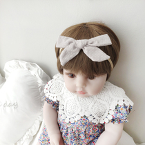 Cute super cute baby headwear hair belt female baby big bow hair jewelry Princess floral headdress infant fontanelle with tide