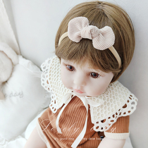 Cute baby hair band Morandi solid color bow European and American super cute women Baby Baby Princess headdress tide tide