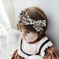 Cute baby fontanelle hair belt super cute BAO WEN bow Korean baby headdress baby birthday hair accessories floral headdress