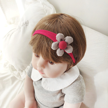 Korean version of female baby headgear baby hair band cute princess hair accessories newborn baby full moon 100 days fontanelle floral headdress