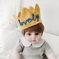 ins baby crown hair band cute super cute male and female baby birthday headgear baby fontanelle hair accessories