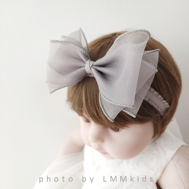 Korea ins Baby hair band Sweet temperament cute princess female treasure head flower super cute headdress big bow hair ornament