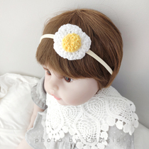 Korean baby hair accessories cute baby hair band 0-1 year old super cute baby full moon 100 days one year birthday floral headdress