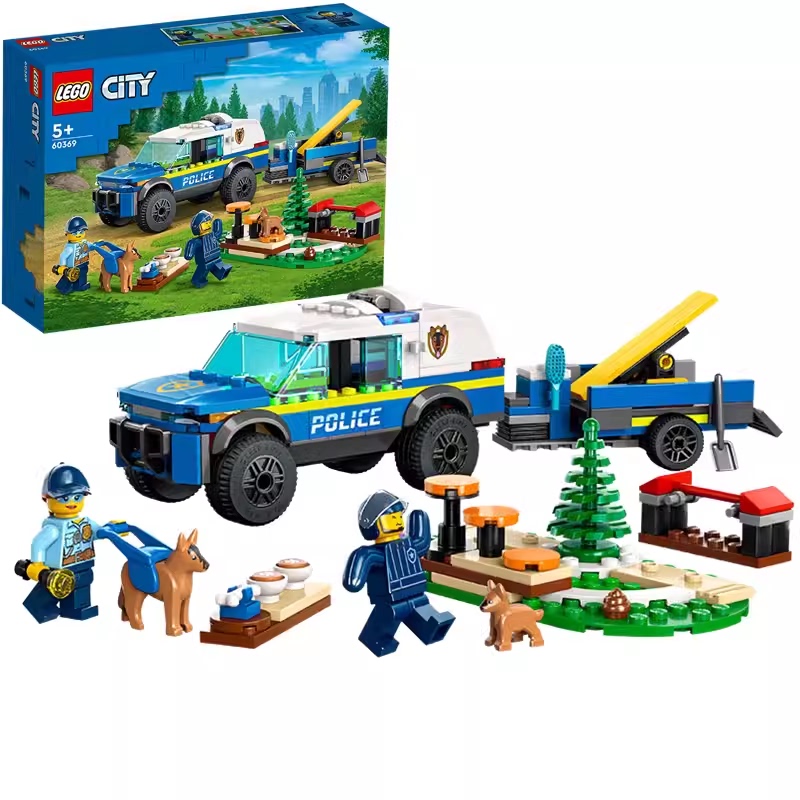 Authentic Lego 60369 Mobile Police Dog Training Ground Lego City Series Building Block Toy Gift Authentic Lego 60369 Mobile Police Dog Training Ground Lego City Series Building Block Toy Gift