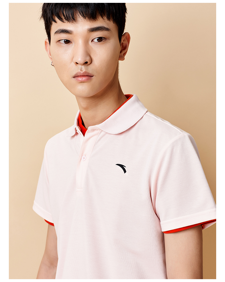 Trang web chính thức của Anta nam ngắn tay 2019 hè mới đơn giản thời trang áo len thoải mái áo sơ mi POLO thời trang áo thun - Áo polo thể thao áo polo nam trung niên