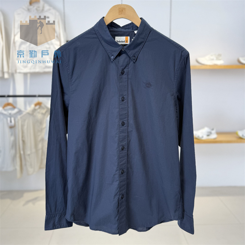 Spring and Summer Timberland Shirt Men's Outdoor Casual Pure Cotton Breathable Long-Sleeved Shirt | A2Anc