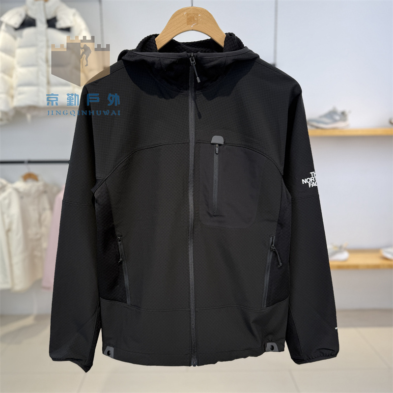 25 Autumn/Winter New the North Face Men's Outdoor Water-Repellent Hooded Checkerboard Softshell Jacket 8End