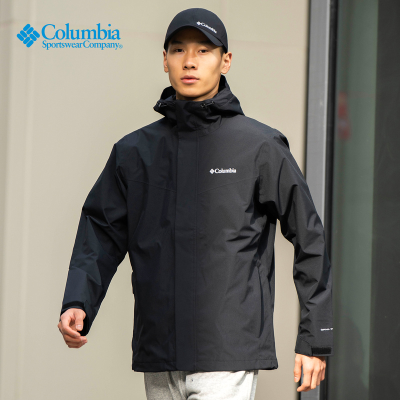 Columbia Columbia Jacket Men's Outdoor 26 Spring/Summer New Waterproof Windproof Hooded Jacket