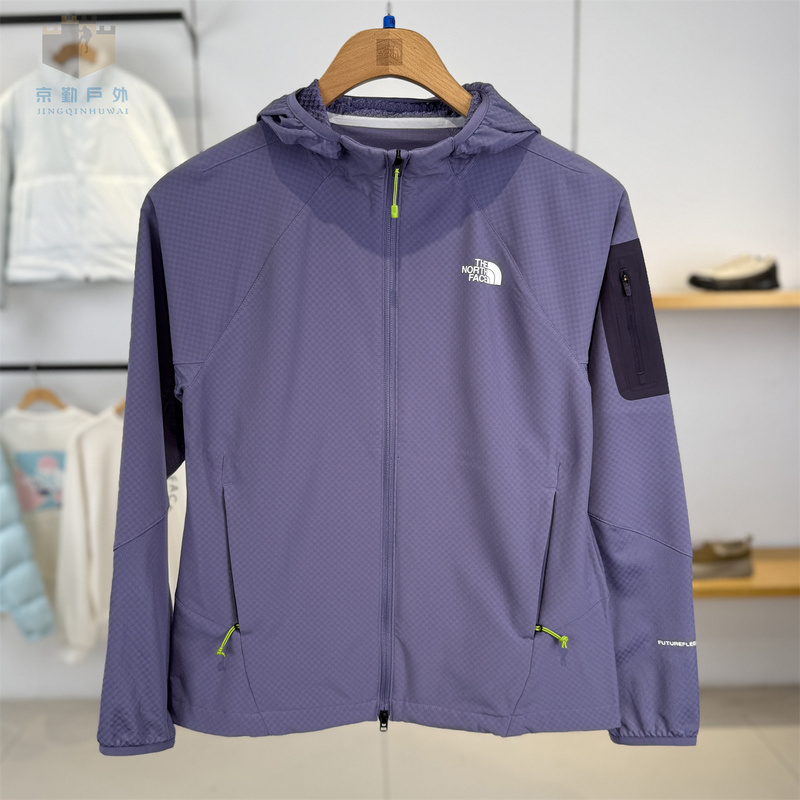 Thenorthface Tek Approach Checkerboard Soft Shell Pro Jacket for Women's Sports and Outdoor Activities | 8Hep