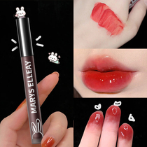 Li Jiaqi recommends air lip glazed water light glass mirror not to fall color without a cup of mouth red female niche brand