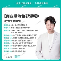 Commercial trendy color course Teacher Xiao Xings trendy color and micro-tide color course mixed dyeing European and American highlights hair dyeing