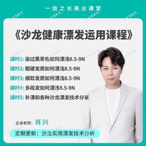 Salon Healthy Hair Bleaching Application Course Teacher Xiao Xing’s Hair Color Fading Video Course Fading Light Color