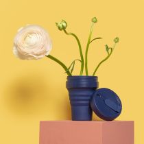 Platinum Lan recommends American stojo folding Cup portable travel hand Cup compression environmentally friendly coffee cup small 12oz