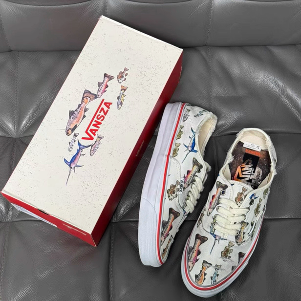 Vans × Sza Premium Lx Authentic 44 Fish-Shaped Full-Print Low-Top Unisex Sneakers Vans × Sza Premium Lx Authentic 44 Fish-Shaped Full-Print Low-Top Unisex Sneakers