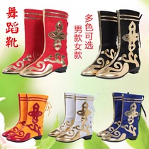 Ethnic dance shoes Mongolian dance performance mens and womens boots Xinjiang boots Tibetan boots steppe high riding boots dance shoes