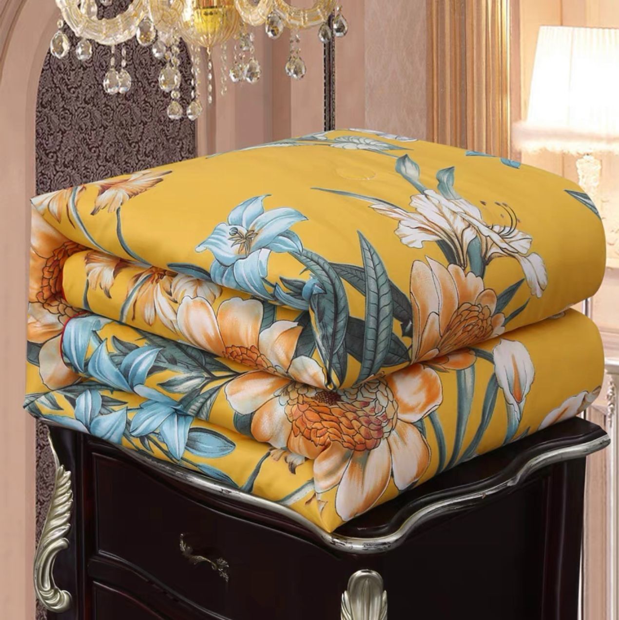 The silk quilt is thickened in winter by the spring and autumn quilt by the core air conditioner quilted by the summer quilt silk quilt by the summer