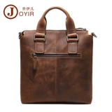 Барсетка, мужская сумка на одно плечо, кожаная ретро сумка через плечо, из натуральной кожи, воловья кожа