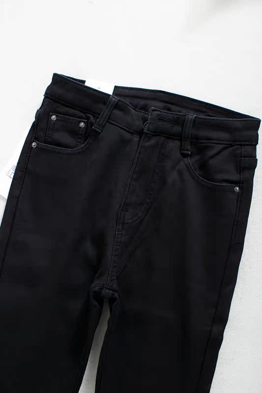 2018 Women Winter New Plus Quần denim cạp cao sang trọng quần áo nữ